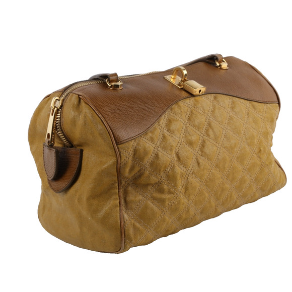 Marc Jacobs Satchel Bowler Bag Brown Leather Quilted Leather - Picture 6 of 14